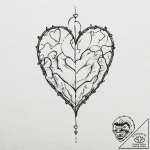 Tattoo design, handpoke style, the brackets “… – tattoo sketch (№1751475748_0, 02.07.2025 17:02) — tattoovalue.net