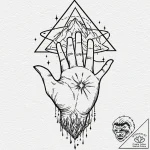 Tattoo design, the alchemical symbol for “as… – tattoo sketch (№1751476506_0, 02.07.2025 17:15) — tattoovalue.net