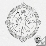 Tattoo design, a diagram showing the connecti… – tattoo sketch (№1751479897_0, 02.07.2025 18:11) — tattoovalue.net