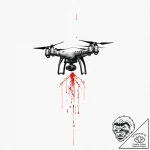 Tattoo design, audio waveform of a drone’s so… – tattoo sketch (№1751483302_0, 02.07.2025 19:08) — tattoovalue.net