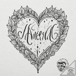 Tattoo design, handpoke style, the initials o… – tattoo sketch (№1751483868_0, 02.07.2025 19:17) — tattoovalue.net