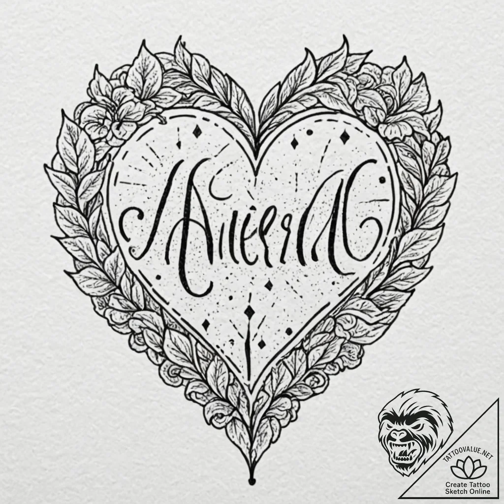 Tattoo design, handpoke style, the initials o... - tattoo sketch (№1751483868_0, 02.07.2025 19:17) — tattoovalue.net