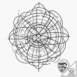 Tattoo design, a sound-nullifying symbol, sur… – tattoo sketch (№1751484291_0, 02.07.2025 19:24) — tattoovalue.net