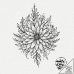 группа 4: bio-organic & symbiotic forms (био-… – tattoo sketch (№1751487236_0, 02.07.2025 20:13) — tattoovalue.net