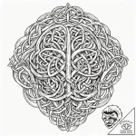 Tattoo design, norse knotwork forming an anat… – tattoo sketch (№1751489873_0, 02.07.2025 20:57) — tattoovalue.net