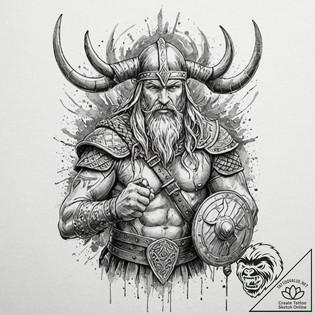 Category 4: vikings, warriors & daily life (a... - tattoo sketch (№1751490530_0, 02.07.2025 21:08) — tattoovalue.net