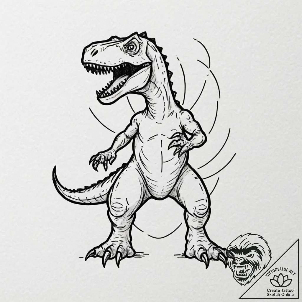 Tattoo design, handpoke style, the "no intern... - tattoo sketch (№1751490613_0, 02.07.2025 21:10) — tattoovalue.net