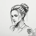 Category 1: cyberpunk-melancholy & bio-horror – tattoo sketch (№1751490707_0, 02.07.2025 21:11) — tattoovalue.net