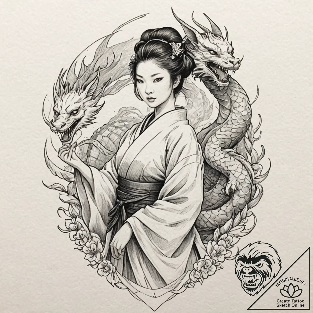 аудитория: унисекс. мужчины часто выбирают ди... - tattoo sketch (№1751491115_0, 02.07.2025 21:18) — tattoovalue.net