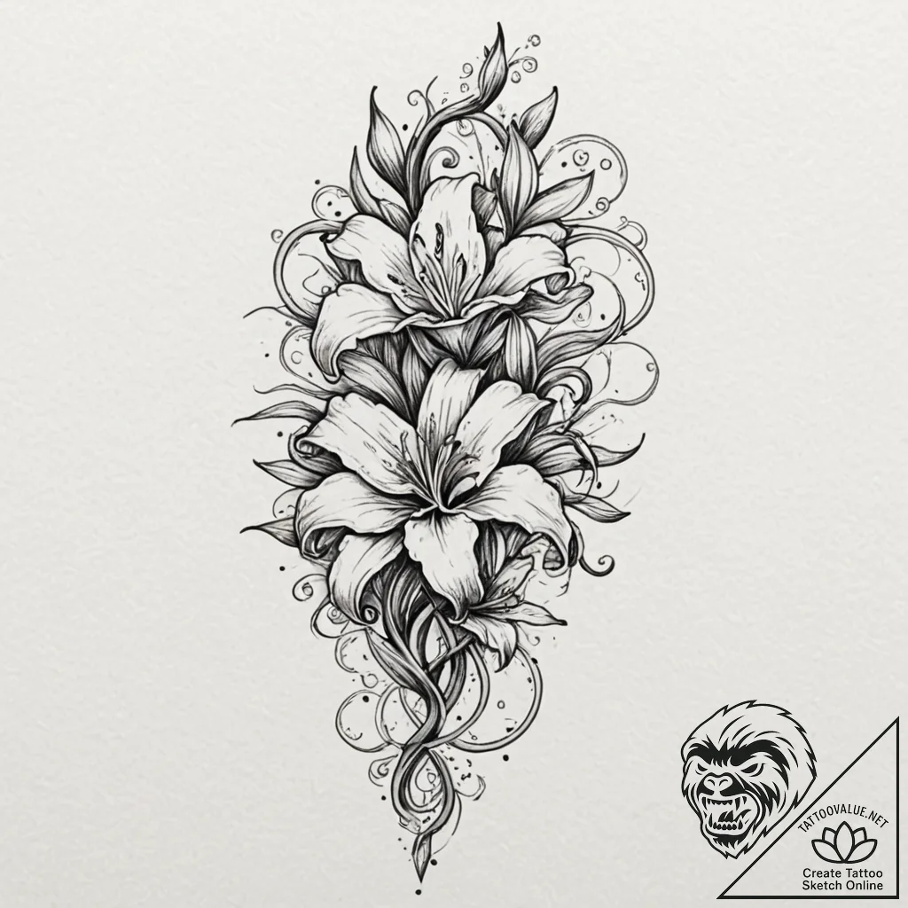 Tattoo design, a human spine fused with the s... - tattoo sketch (№1751491444_0, 02.07.2025 21:24) — tattoovalue.net