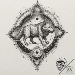 Tattoo sketch of runic constellation map in a… – tattoo sketch (№1751491858_0, 02.07.2025 21:30) — tattoovalue.net