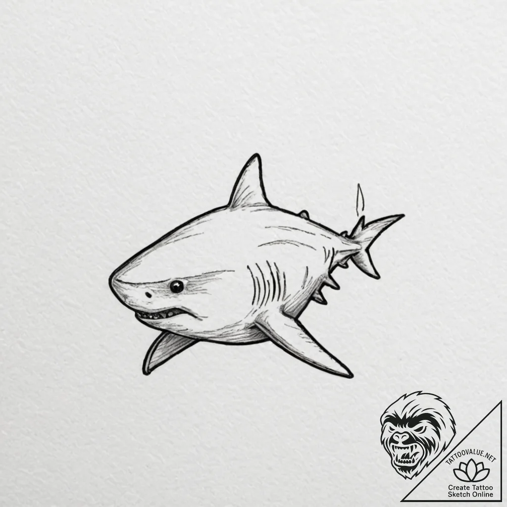 Tattoo design, handpoke style, a child's draw... - tattoo sketch (№1751492019_0, 02.07.2025 21:33) — tattoovalue.net