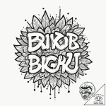 Tattoo design, handpoke style, the text “brb”… – tattoo sketch (№1751492682_0, 02.07.2025 21:44) — tattoovalue.net