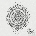 Tattoo design, a microphone stand, but it’s a… – tattoo sketch (№1751492926_0, 02.07.2025 21:48) — tattoovalue.net