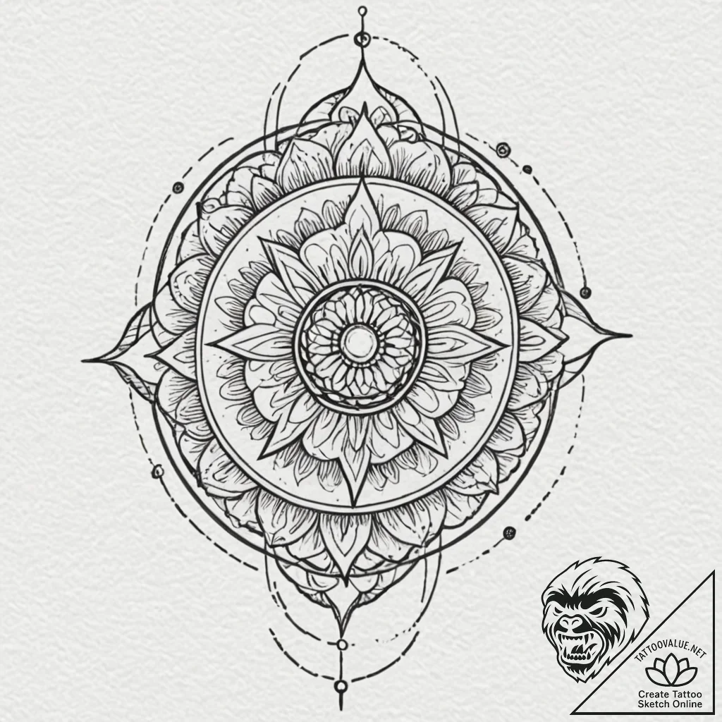 Tattoo design, a microphone stand, but it's a... - tattoo sketch (№1751492926_0, 02.07.2025 21:48) — tattoovalue.net