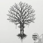 Tattoo design, a tree of life, but its branch… – tattoo sketch (№1751494483_0, 02.07.2025 22:14) — tattoovalue.net