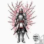 Tattoo sleeve design, cyber-samurai fusion, s… – tattoo sketch (№1751498113_0, 02.07.2025 23:15) — tattoovalue.net