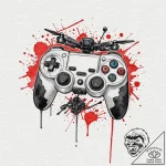 Tattoo design, the controller of a drone, the… – tattoo sketch (№1751498194_0, 02.07.2025 23:16) — tattoovalue.net