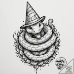Tattoo design, handpoke style, a silly lookin… – tattoo sketch (№1751500234_0, 02.07.2025 23:50) — tattoovalue.net