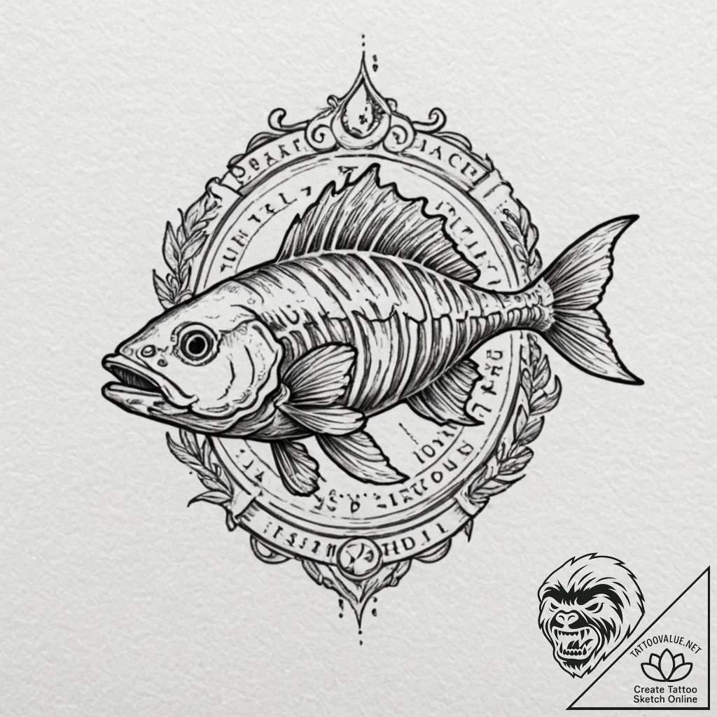 Tattoo design, handpoke style, a simplified f... - tattoo sketch (№1751501671_0, 03.07.2025 00:14) — tattoovalue.net