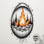 Tattoo design, an artillery shell, cracked op… – tattoo sketch (№1751501842_0, 03.07.2025 00:17) — tattoovalue.net