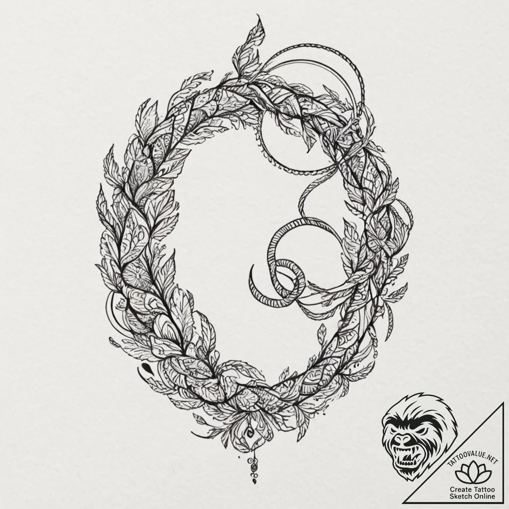 Tattoo design, handpoke style, a simple drawi... - tattoo sketch (№1751502796_0, 03.07.2025 00:33) — tattoovalue.net