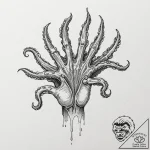 Tattoo design, a human hand, the fingers are… – tattoo sketch (№1751504457_0, 03.07.2025 01:00) — tattoovalue.net