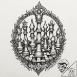 Tattoo sketch of valhalla’s gates guarded by… – tattoo sketch (№1751504618_0, 03.07.2025 01:03) — tattoovalue.net
