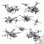 Tattoo design, life cycle of a drone, from as… – tattoo sketch (№1751507276_0, 03.07.2025 01:47) — tattoovalue.net