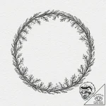 Tattoo sketch — rune circle etched into snow… – tattoo sketch (№1751508692_0, 03.07.2025 02:11) — tattoovalue.net