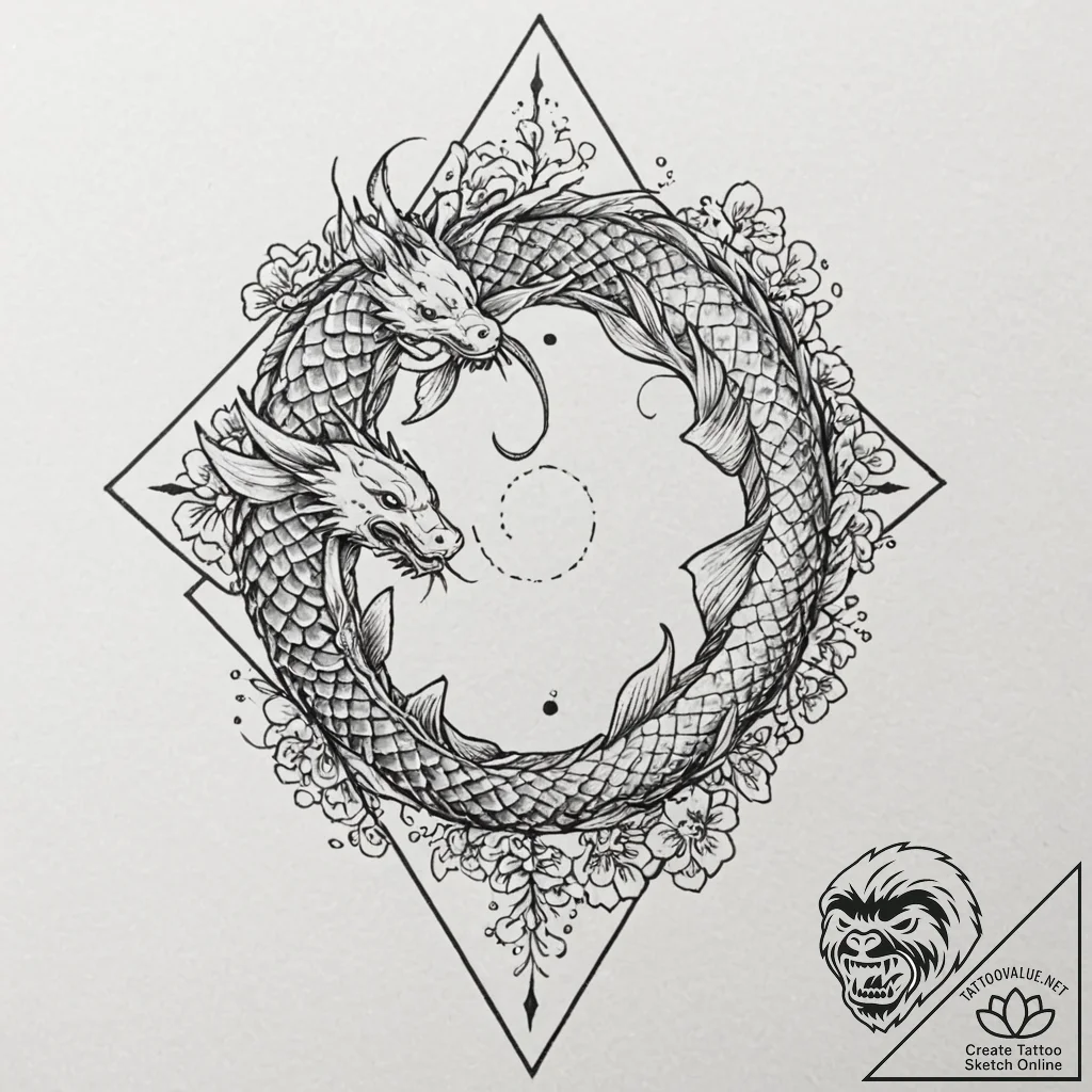 Tattoo design, a child's drawing of a drone j... - tattoo sketch (№1751511600_0, 03.07.2025 03:00) — tattoovalue.net