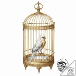 Tattoo design, a beautiful, ornate cage, gild… – tattoo sketch (№1751512348_0, 03.07.2025 03:12) — tattoovalue.net