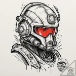 Tattoo design, the god of war mars or ares, b… – tattoo sketch (№1751513663_0, 03.07.2025 03:34) — tattoovalue.net
