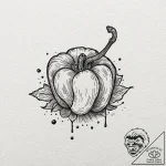 категория 5: абстрактные каракули и случайные… – tattoo sketch (№1751514240_0, 03.07.2025 03:44) — tattoovalue.net
