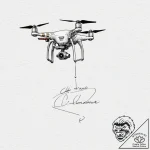 Tattoo design, a child’s drawing of a drone,… – tattoo sketch (№1751516217_0, 03.07.2025 04:16) — tattoovalue.net