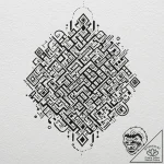 Tattoo design, a viking pattern that looks li… – tattoo sketch (№1751516298_0, 03.07.2025 04:18) — tattoovalue.net