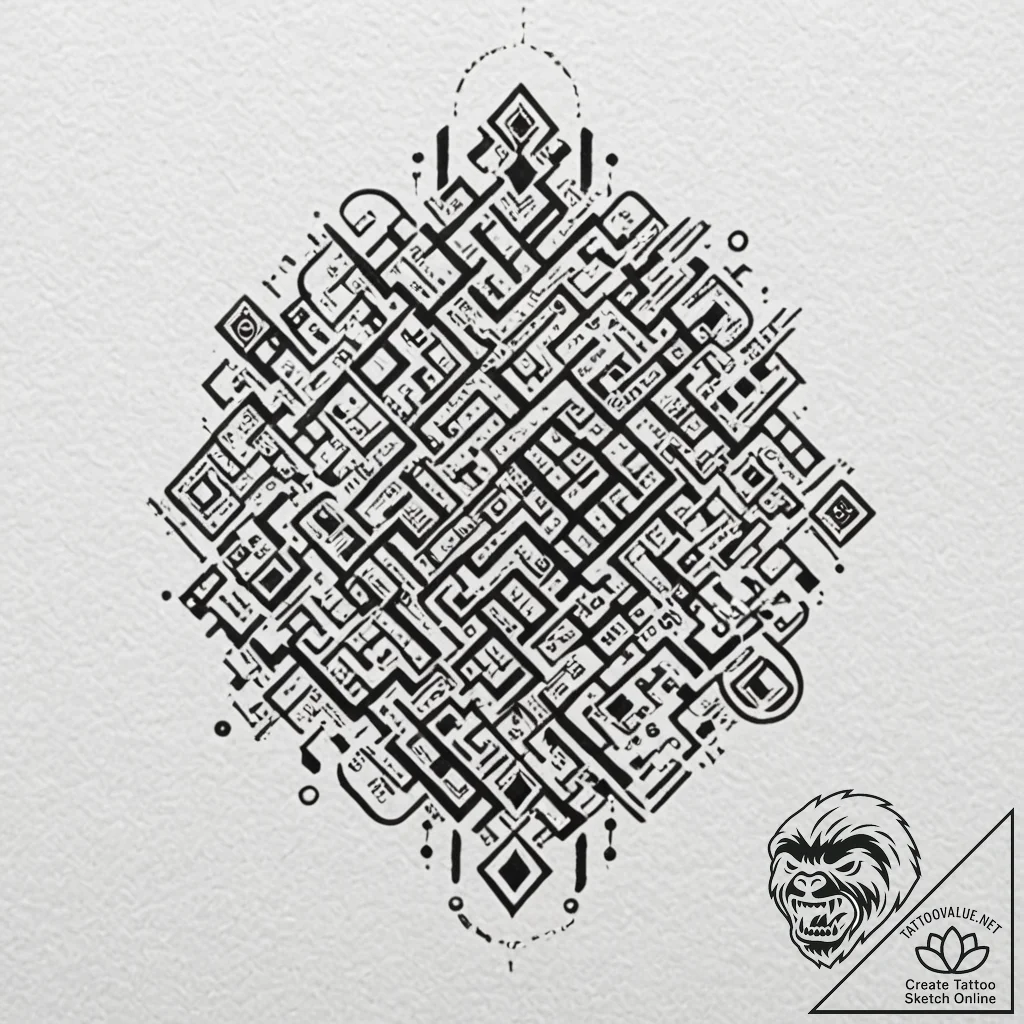 Tattoo design, a viking pattern that looks li... - tattoo sketch (№1751516298_0, 03.07.2025 04:18) — tattoovalue.net