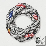 Tattoo design, national flags of different co… – tattoo sketch (№1751517216_0, 03.07.2025 04:33) — tattoovalue.net