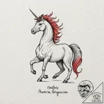 Tattoo design, sleipnir, his mane and tail ar… – tattoo sketch (№1751518214_0, 03.07.2025 04:50) — tattoovalue.net