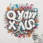 Tattoo design, handpoke style, a “xoxo” in a… – tattoo sketch (№1751519838_0, 03.07.2025 05:17) — tattoovalue.net