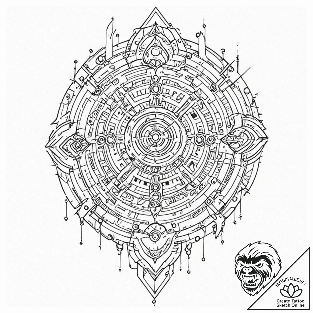 Tattoo design, abstract tribal patterns, but... - tattoo sketch (№1751521657_0, 03.07.2025 05:47) — tattoovalue.net