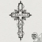 Tattoo design, handpoke style, the word “frag… – tattoo sketch (№1751522074_0, 03.07.2025 05:54) — tattoovalue.net
