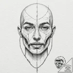 Tattoo design, a mouth, sewn shut with golden… – tattoo sketch (№1751523300_0, 03.07.2025 06:15) — tattoovalue.net