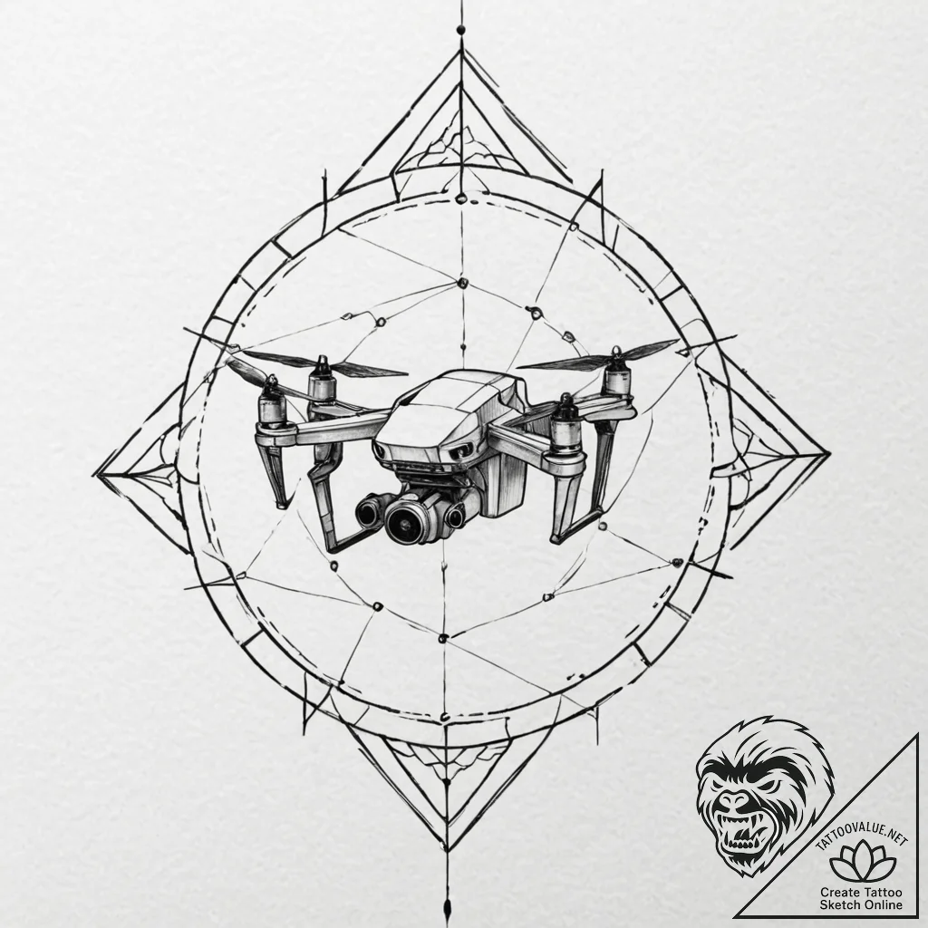 Tattoo design, low-poly, geometric representa... - tattoo sketch (№1751523793_0, 03.07.2025 06:23) — tattoovalue.net
