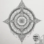 Tattoo sketch of a blind seer with rune eyes… – tattoo sketch (№1751524462_0, 03.07.2025 06:34) — tattoovalue.net