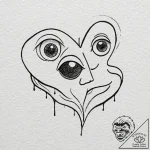 Tattoo design, handpoke style, a pair of cart… – tattoo sketch (№1751524635_0, 03.07.2025 06:37) — tattoovalue.net