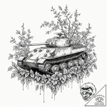 Tattoo design, the destroyed, skeletal remain… – tattoo sketch (№1751525050_0, 03.07.2025 06:44) — tattoovalue.net