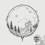 Tattoo design, an operator creating a protect… – tattoo sketch (№1751529922_0, 03.07.2025 08:05) — tattoovalue.net
