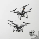 Tattoo design, a child’s drawing of a drone j… – tattoo sketch (№1751530210_0, 03.07.2025 08:10) — tattoovalue.net