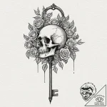 Tattoo design, a person planting a seed that… – tattoo sketch (№1751530701_0, 03.07.2025 08:18) — tattoovalue.net